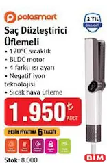 POLOSMART SAÇ DÜZLEŞTİRİCİ ÜFLEMELİ